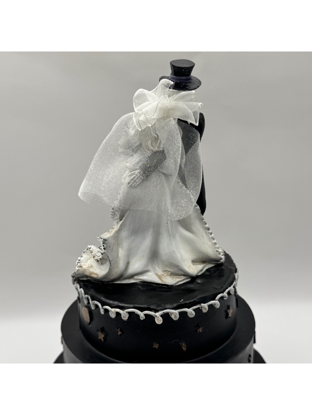 Ashland Halloween Midnight Moon Tabletop Skeleton Black Wedding Cake Decor 9" - Picture 5 of 7